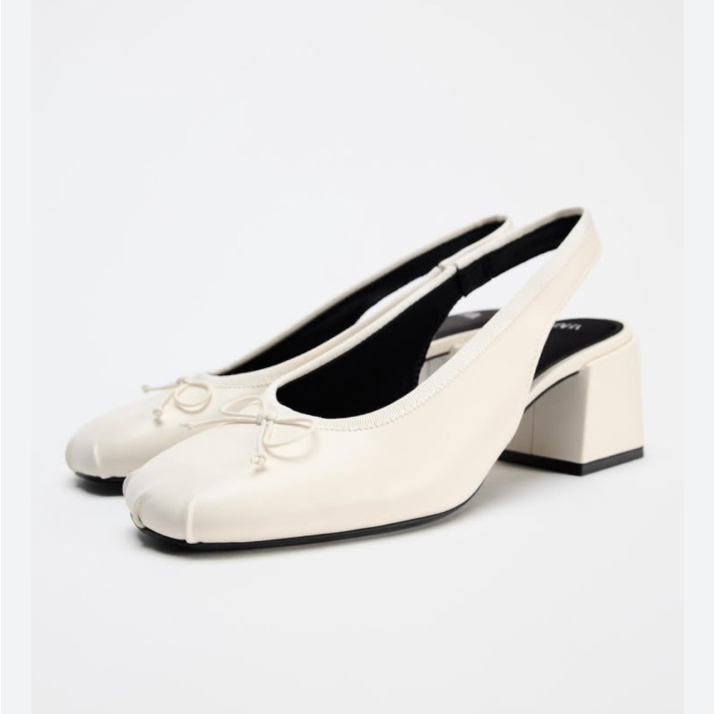 Zara Slingback Ballet Style Heels